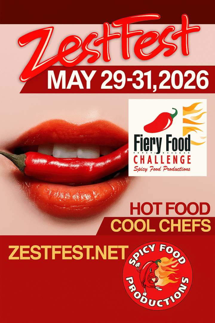 ZestFest 2026 Heats Up Fort Worth – May 29–31, 2026 The countdown is on for ZestFest 2026, returning to Fort Worth as America’s premier spicy food festival. After a record-breaking 2025 event, this year promises to be even bolder, hotter, and more flavorful than ever before. Thousands of heat-seekers from across the globe will gather to experience a fiery celebration of taste—from small-batch hot sauces and gourmet salsas to fiery snacks and next-level BBQ rubs. Attendees can look forward to sampling the hottest new products, meeting the makers behind the heat, and testing their limits in iconic competitions. Back by popular demand, the Celebrity Chef Stage will once again serve up mouthwatering demos and spicy small plates from top culinary talent. Fan-favorite contests like the PuckerButt Jalapeño Eating Challenge and Eddie Deen’s Fiery Wing Eating Contest—hosted by Brent Deen—will light up the stage with blazing energy and crowd cheers. And don’t miss the return of the Fiery Food Challenge, where the best of the best go head-to-head for the coveted Golden Chile Awards. Whether you’re a casual spice lover or a certified chilihead, ZestFest 2026 is your ultimate destination for all things hot and delicious. Mark your calendars now – May 29–31, 2026 – and get ready to feel the burn in Fort Worth!