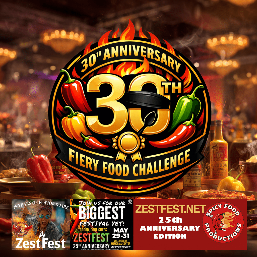 The Fiery Food Challenge – Celebrating 30 Years of the Best in Heat and Flavor For three decades, the Fiery Food Challenge has been the ultimate test for the world’s most daring and delicious spicy creations. Hosted as part of ZestFest—America’s premier spicy food festival—this legendary competition brings together hot sauce makers, BBQ masters, and gourmet innovators from across the globe to compete for the coveted Golden Chili Awards. 🔥 FOR IMMEDIATE RELEASE Applications Now Open for the 30th Edition of the Fiery Food Challenge Winners to Be Announced at ZestFest’s 25th Anniversary Awards Dinner FORT WORTH, TX — Spicy Food Productions proudly announces that entries are now being accepted for the landmark 30th Edition of the Fiery Food Challenge, the spicy food industry’s most respected blind-tasting competition. This year’s Challenge holds special significance as the winners will be revealed during the 25th Anniversary Opening Day Awards Dinner of ZestFest, taking place May 29, 2026. Producers from around the world are invited to submit their finest hot sauces, salsas, snacks, rubs, seasonings, and specialty fiery products for consideration. Entry forms—including the full list of categories—are now available for download at: 👉 https://edgeofcreation.info/ZestFest/FFC%2026.pdf To celebrate the 30-year milestone, Spicy Food Productions is offering a 10% Early Entry Discount for all product submissions received before March 14, 2026. This year’s blind judging will once again be overseen by legendary hot sauce creator and industry icon John “CaJohn” Hard, ensuring the highest level of expertise, integrity, and tradition in evaluating each product. Further information—including rules, category descriptions, and event details—is available at: 👉 https://zestfest.net/fiery-food-challenge/ “We’re thrilled to celebrate thirty years of excellence in spicy food innovation,” said Greg Bagarozy, founder of Spicy Food Productions. “With the Fiery Food Challenge culminating on opening day of ZestFest’s 25th Anniversary, this year promises to be one of the most exciting in our history.” The Fiery Food Challenge is widely recognized as a defining benchmark for quality and creativity in the spicy foods industry. Winning products gain industry prestige, retail visibility, and the honor of taking home a coveted Golden Chile Award. About ZestFest ZestFest is one of the nation’s largest celebrations of spicy foods, heat-loving culture, and artisan food creators. The 25th Anniversary edition will bring together thousands of attendees, top culinary talent, national brand exhibitors, and a vibrant community of fiery food fans.