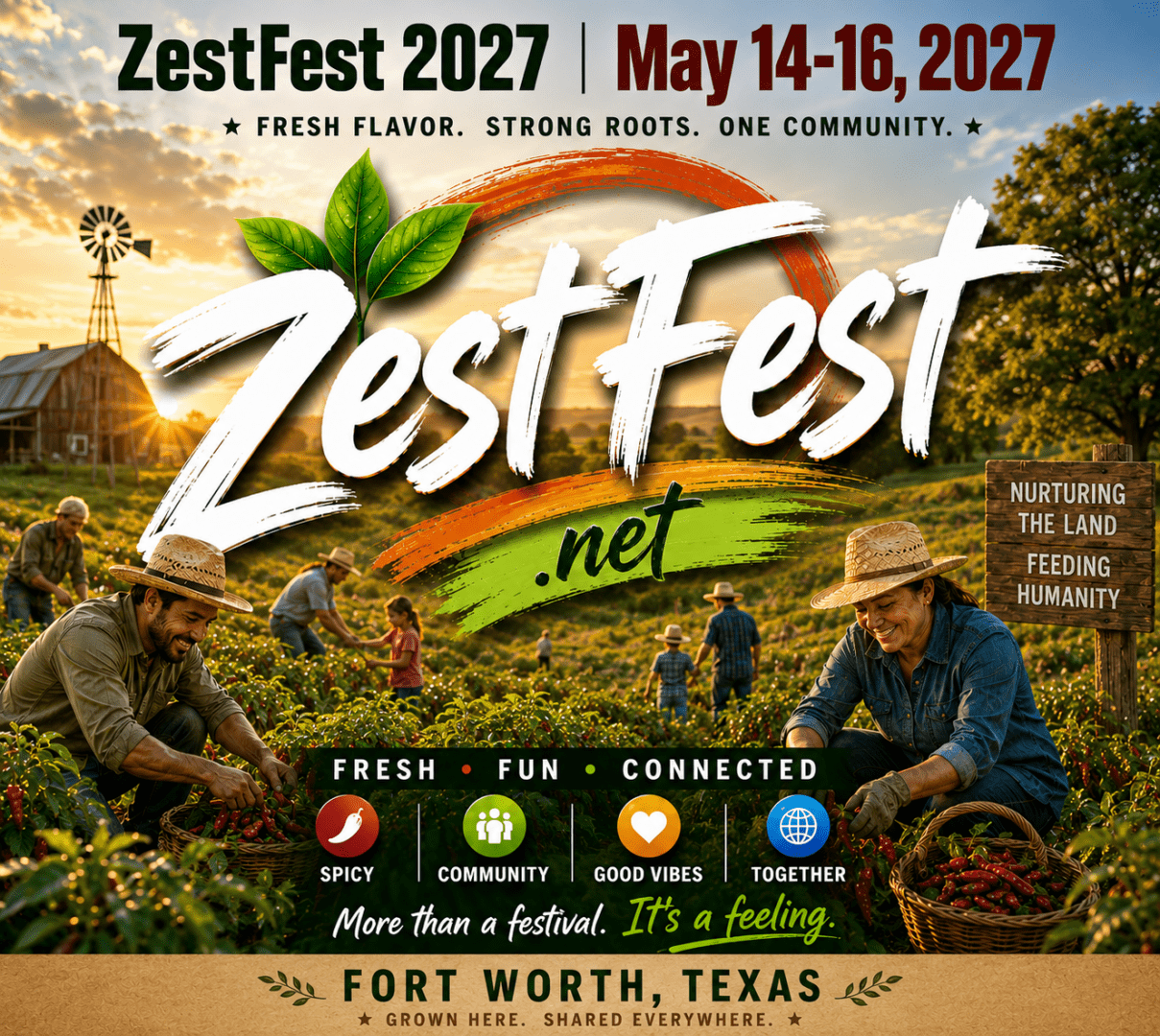 ZestFest 2027 Fort Worth Texas, May 14-16, 2027