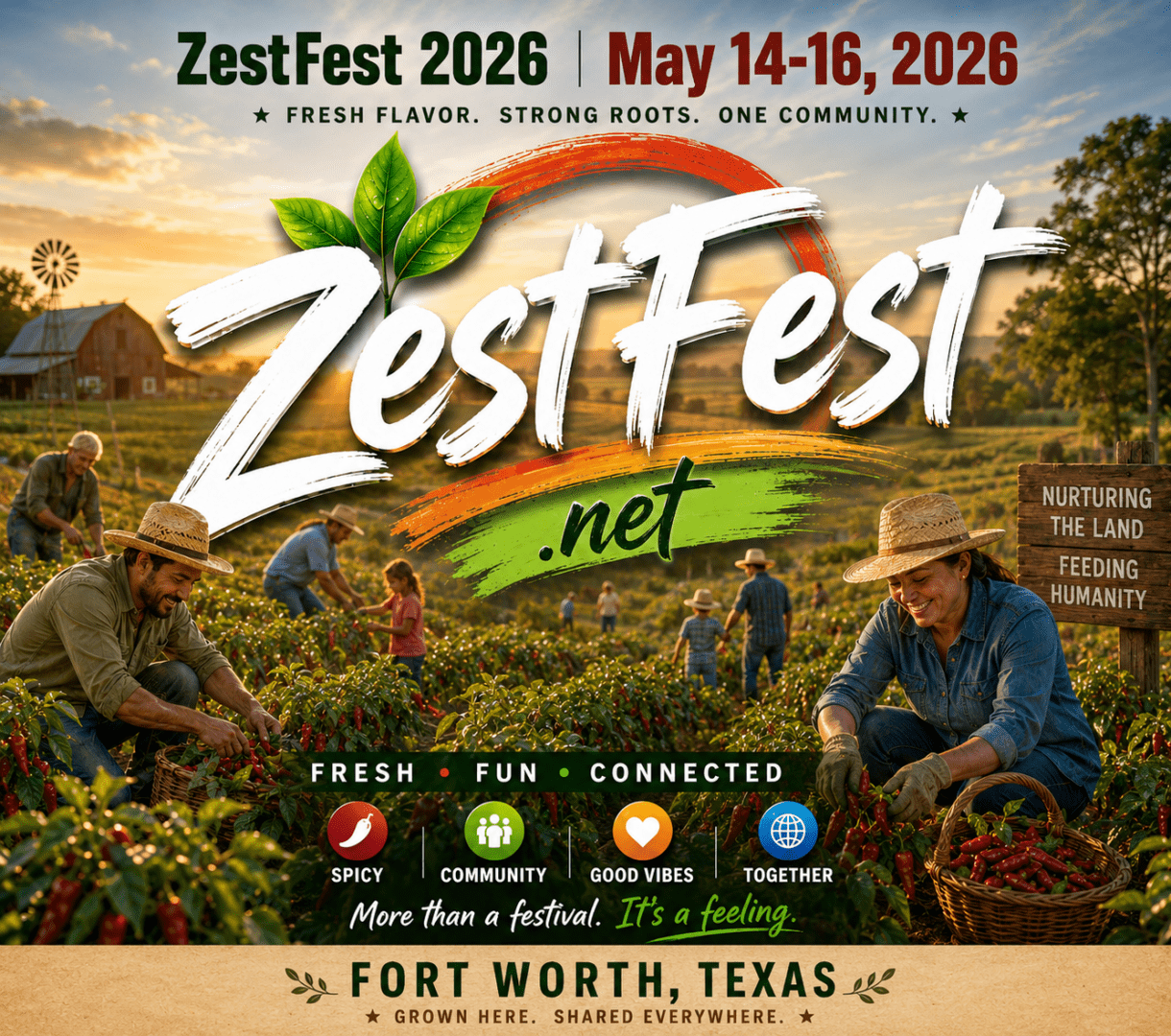 ZestFest 2027: The Heat Returns to Fort Worth! Get ready, spicy food fans! Following the tremendous success of our 25th Anniversary celebration, ZestFest returns to Fort Worth, Texas, May 14-16, 2027, for another unforgettable weekend of flavor, fun, and fiery food adventures. Join us once again at the Amon G. Carter Jr. Exhibits Hall at the Will Rogers Memorial Center, where thousands of passionate food lovers, specialty food producers, chefs, retailers, media representatives, and industry professionals will gather to celebrate the exciting world of spicy foods and bold flavors.