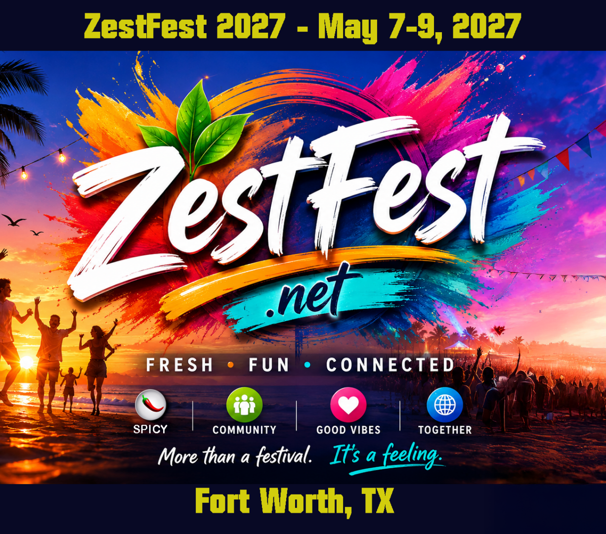 ZestFest logo – Fort Worth's annual spicy food, hot sauce, BBQ and specialty food festival